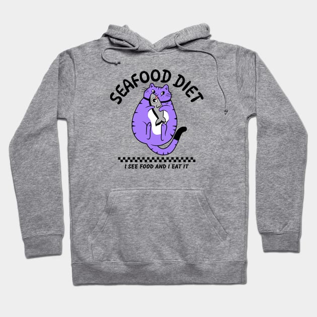 Sea food diet Hoodie by BentoPrint